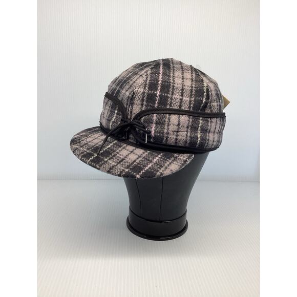 Duluth Pack Stormy Kromer Wool Hat Black Plaid 7 3/8 Made In USA. - Picture 4 of 6